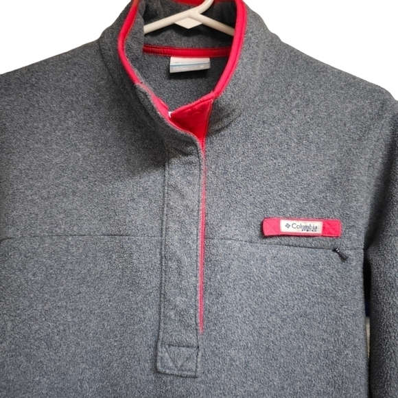 COLUMBIA Gray PFG Split Neck Jacket - Picture 2 of 9